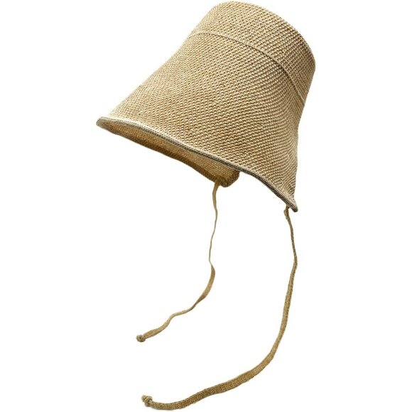 Accessories - Women Vintage Linen Bonnet Foldable Sun Hat Victorian Cap for Costume & Sun